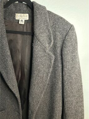 Ashley Scott Women's Gray Wool Blend Blazer Jacket Size 16
